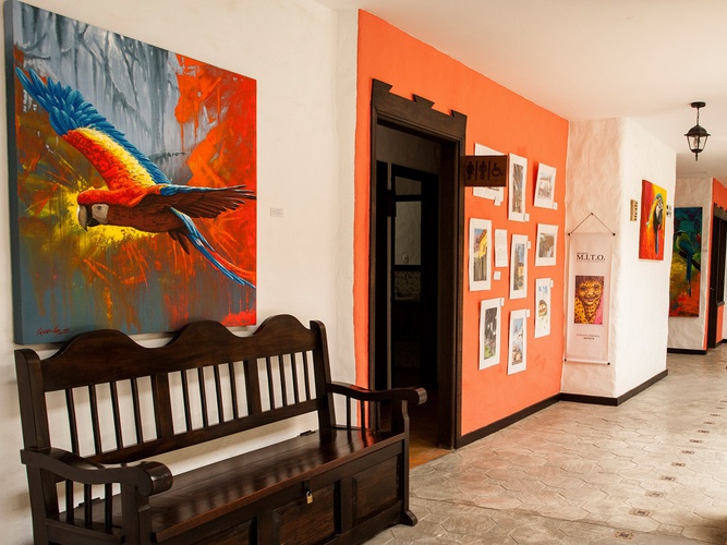 Corredores e arte Hotel Salento Real Eje Cafetero Quindío